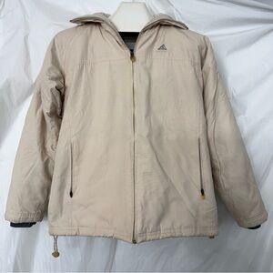 Vintage Adidas Beige Hooded Jacket
